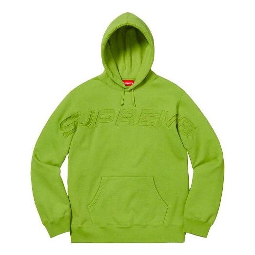 

Толстовка ss19 set in hooded sweatshirt green Supreme, зеленый