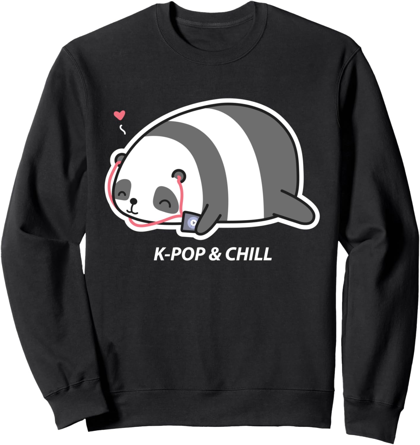 

K-Pop and Chill Panda - Милые товары в стиле K-pop, модная толстовка в стиле K-pop Cool K-Pop Fashion Clothes And K-Pop Merch, черный