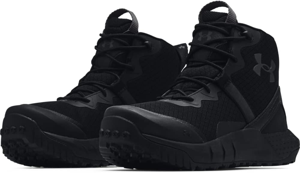 Under Armour мужские тактические ботинки Micro G Valsetz Mid, Black/Jet Gray — фото 2
