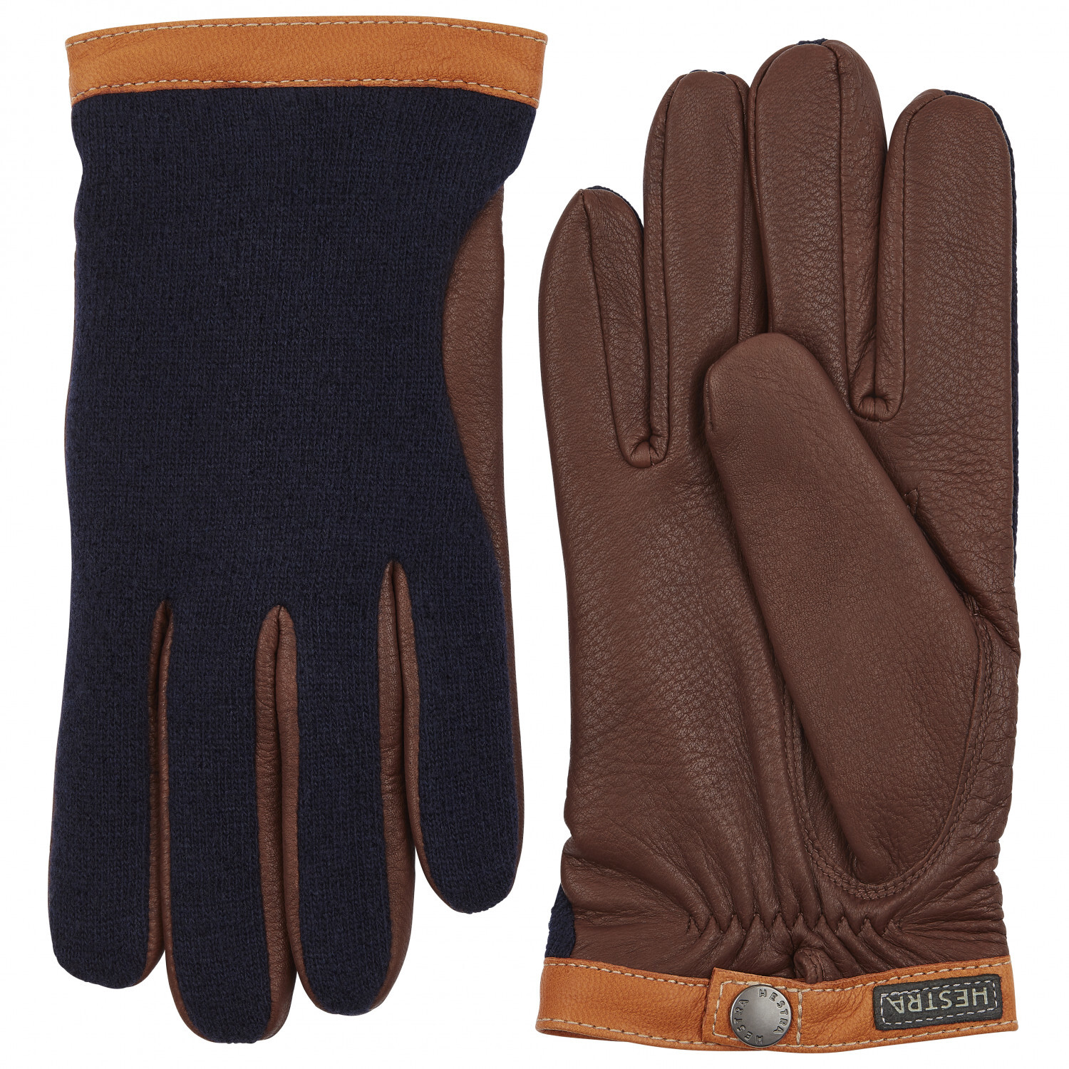 

Перчатки Hestra Deerskin Wool Tricot, цвет Navy/Chocolate