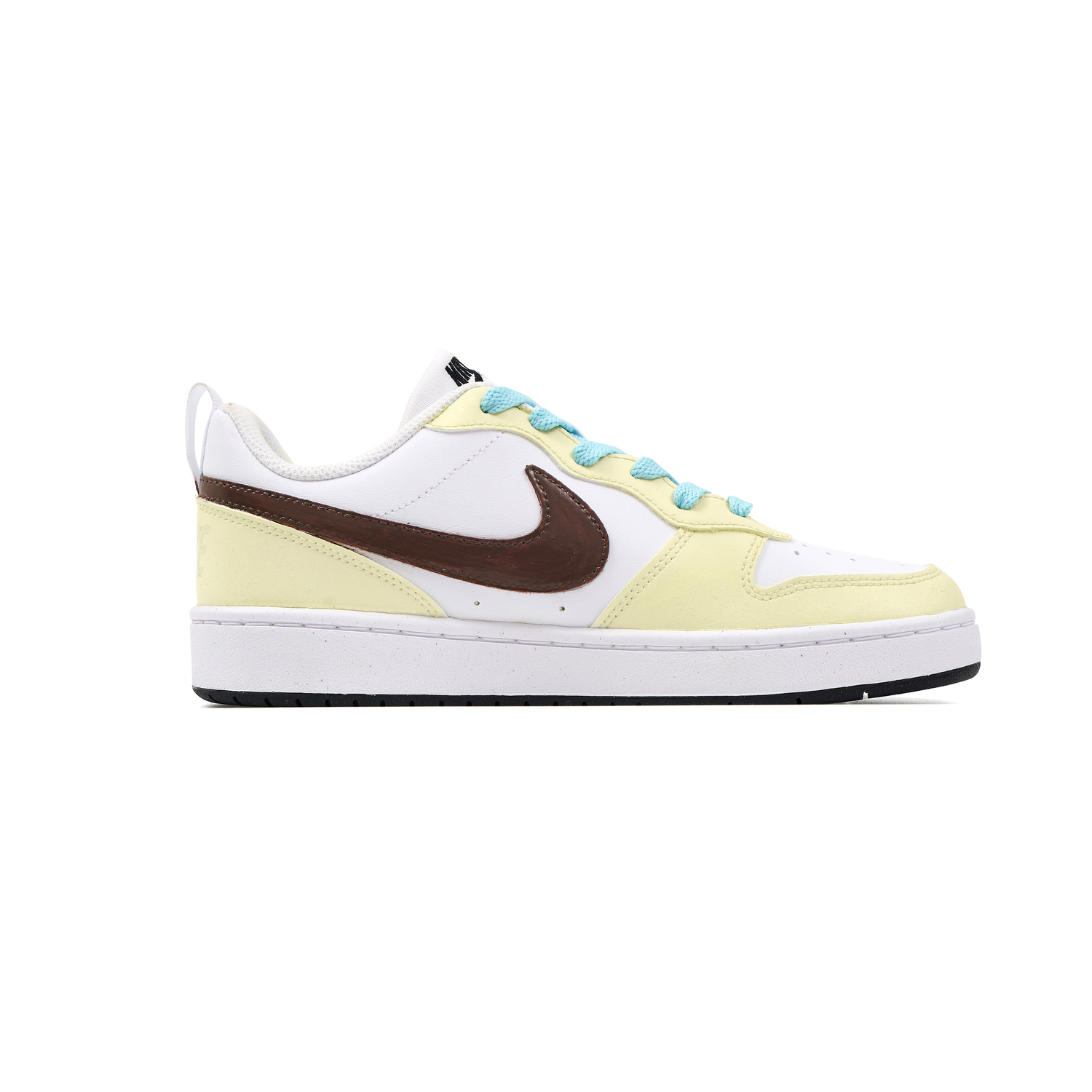 Nike Court Borough Cream Bear устойчивые к истиранию низкие детские скейтбординговые ботинки ecru unisex — фото 3