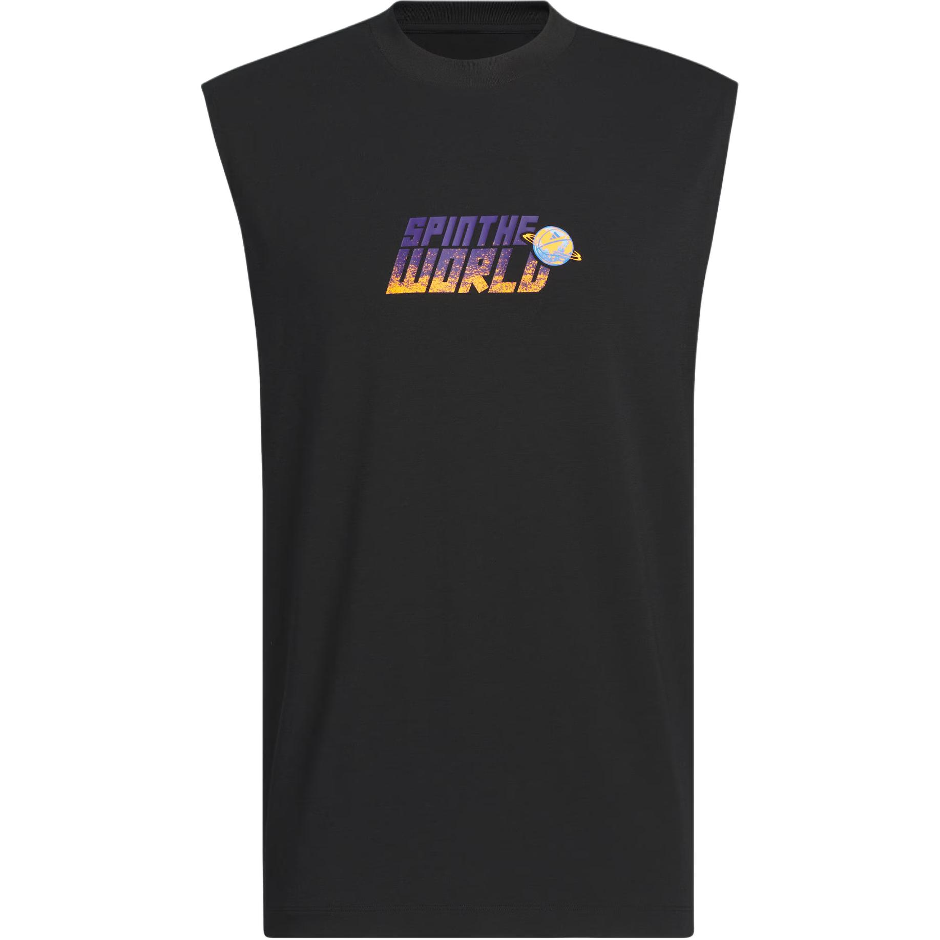 

Баскетбольный топ SS25 мужской Adidas, черный