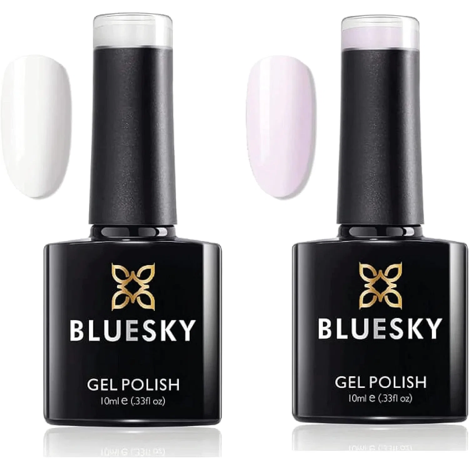 Набор гель-лаков для французского маникюра Bluesky UV LED, 2 x 10 мл Bluesky