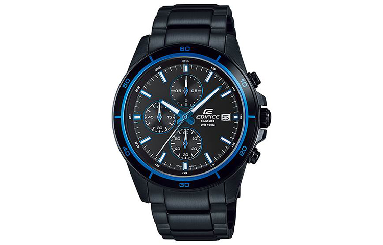 

CASIO Часы Men EDIFICE Black Watch EFR-526BK-1A2, Blue Black Watch Dial