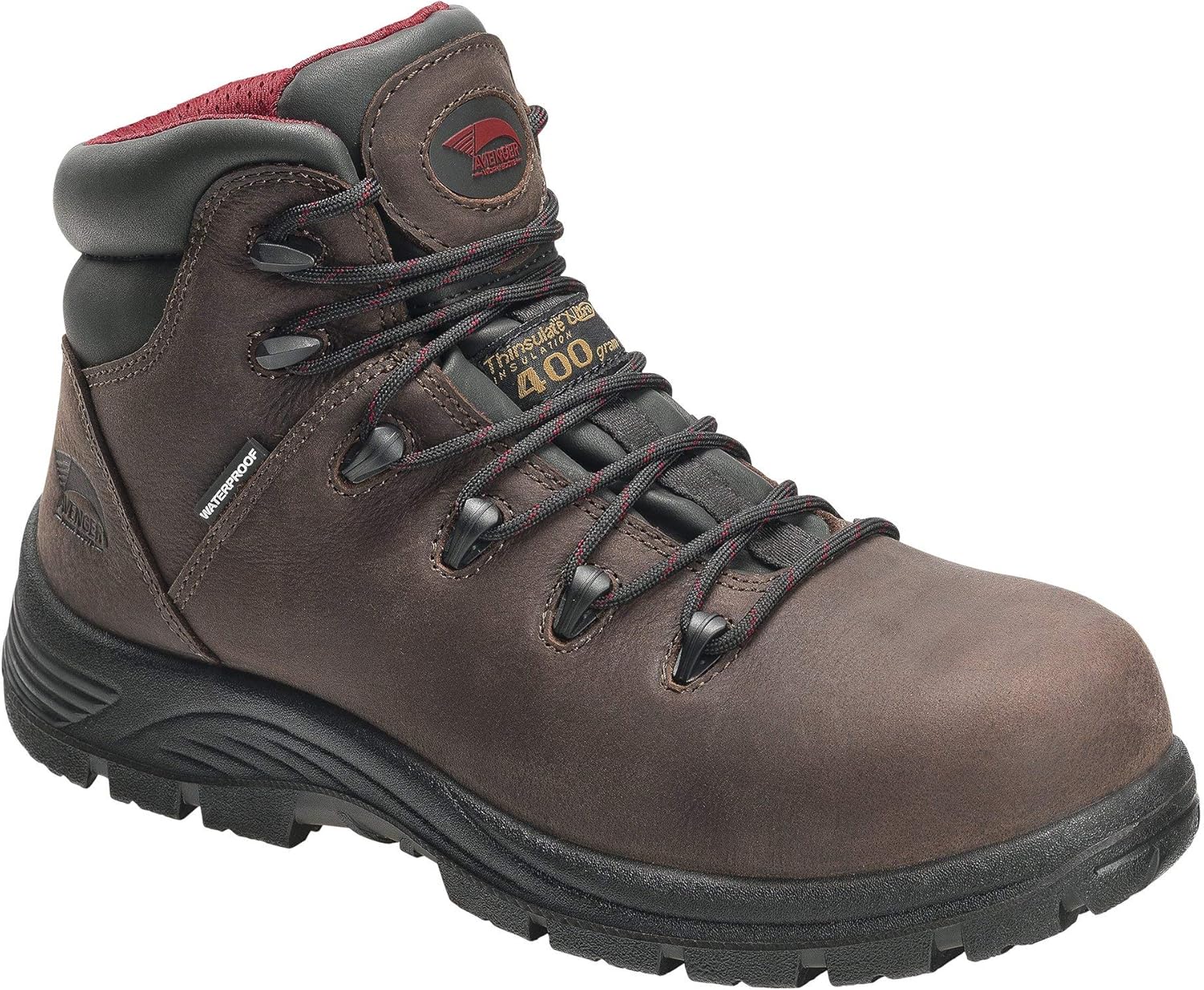 

Мужские ботинки A7228 Framer с кожаным верхом, композитным носком и утеплением 400 г, для промышленности и строительства, размер 6 Fsi Footwear Specialties International, 12 Wide Brown