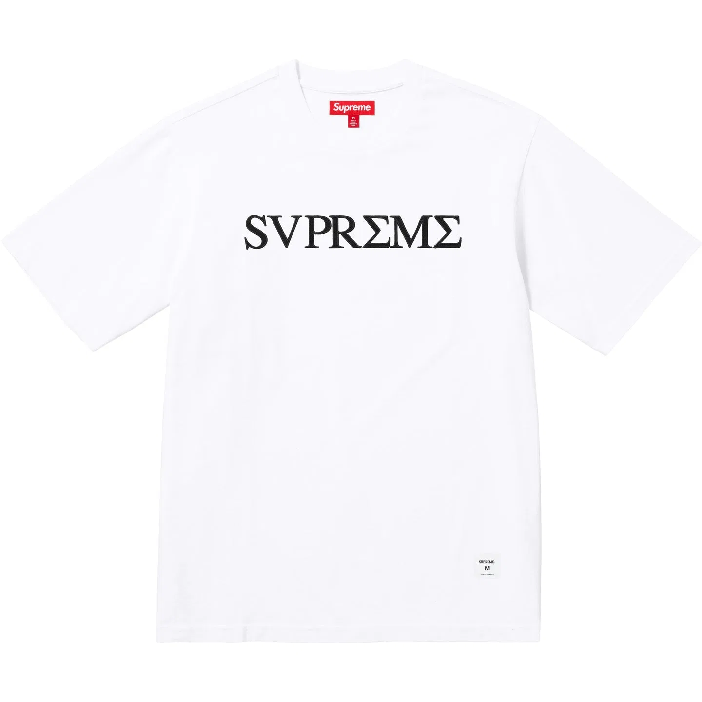 Футболка Supreme SS26 с круглым вырезом, белая