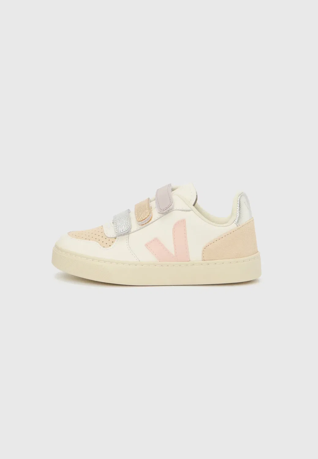 Маленькие кроссовки унисекс Veja, White/Petale