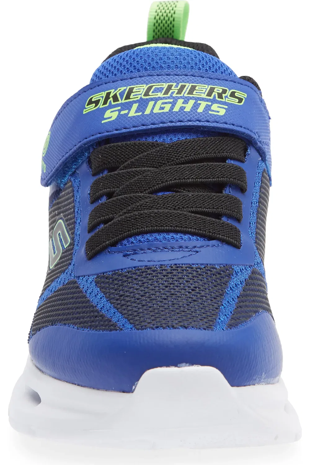 Кроссовки детские со светящейся подошвой Glide-Step Skechers, черный/синий — фото 4