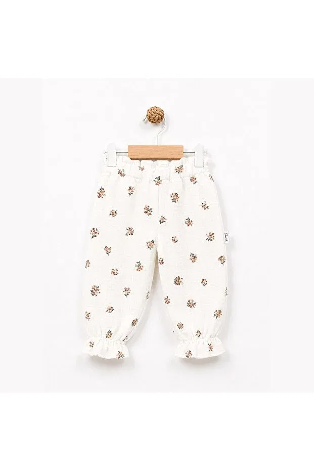 Детские брюки для девочек хлопковые Casual / Everyday, Brown Dadamama — фото 4