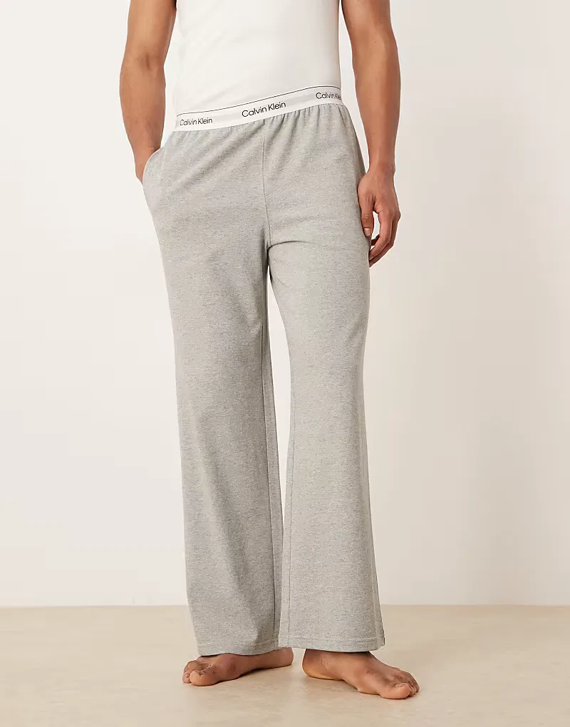 Пижамные штаны Calvin Klein Icon из эластичного хлопка серого