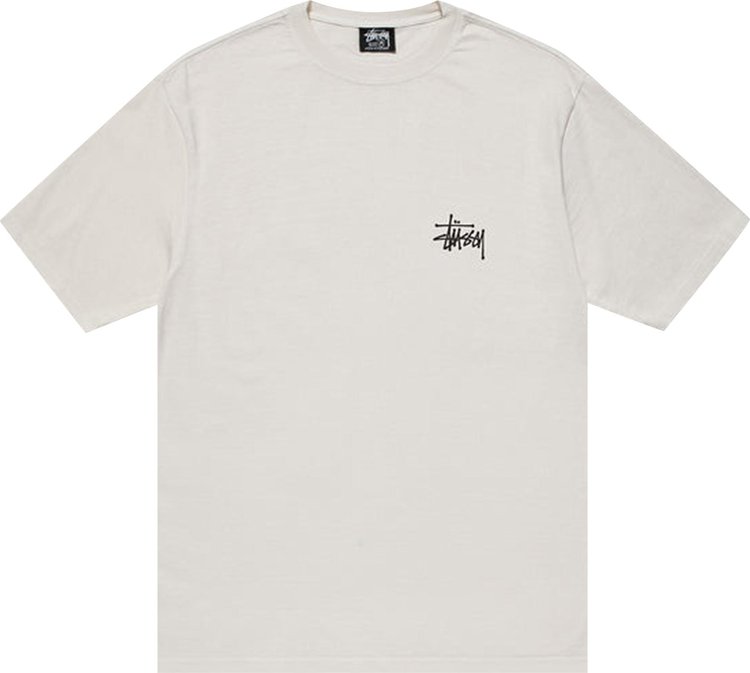 Футболка Stussy Basic Pigment Dyed Tee 'Natural', кремовый - фото