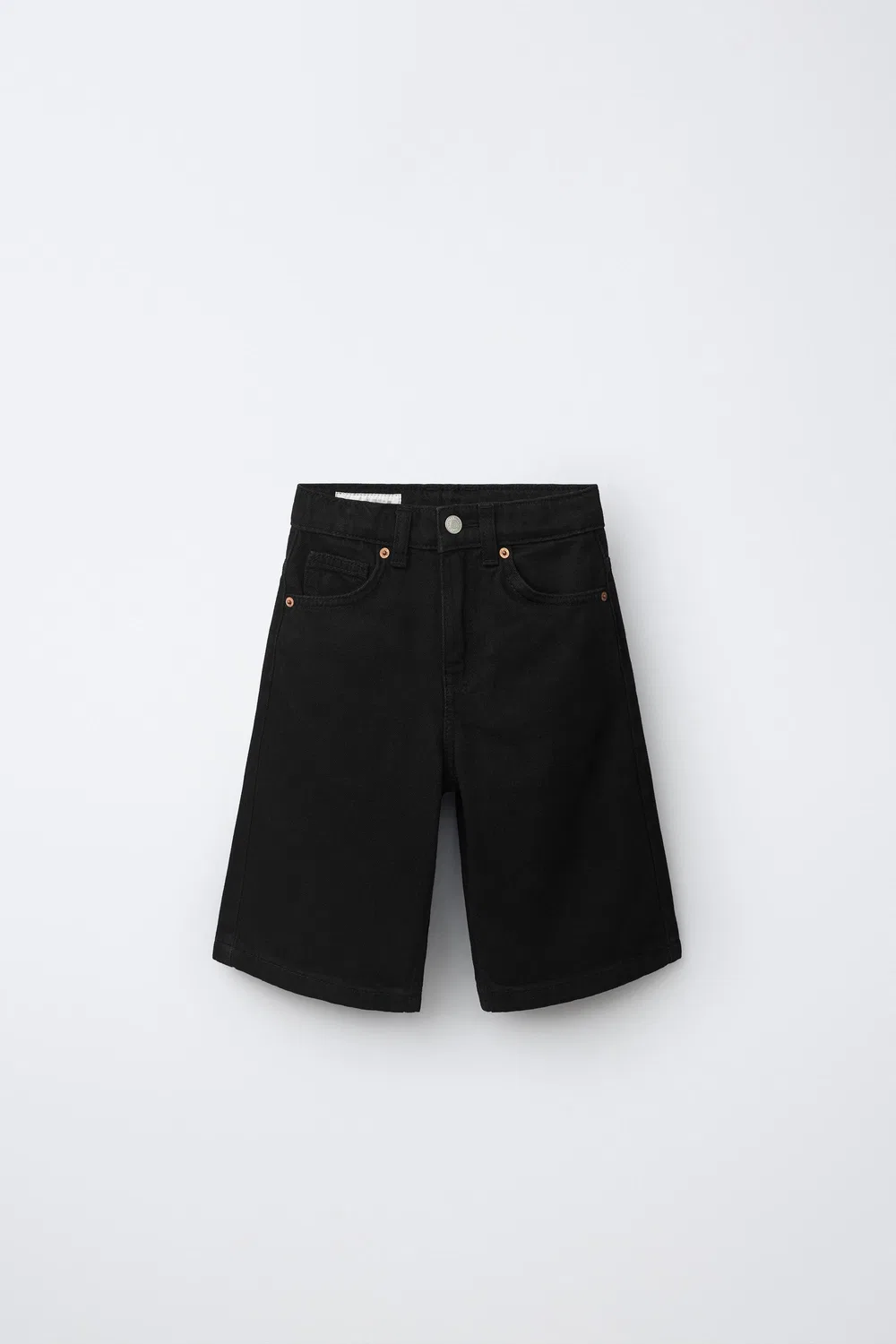 Джинсовые шорты-бермуды ZARA, Black