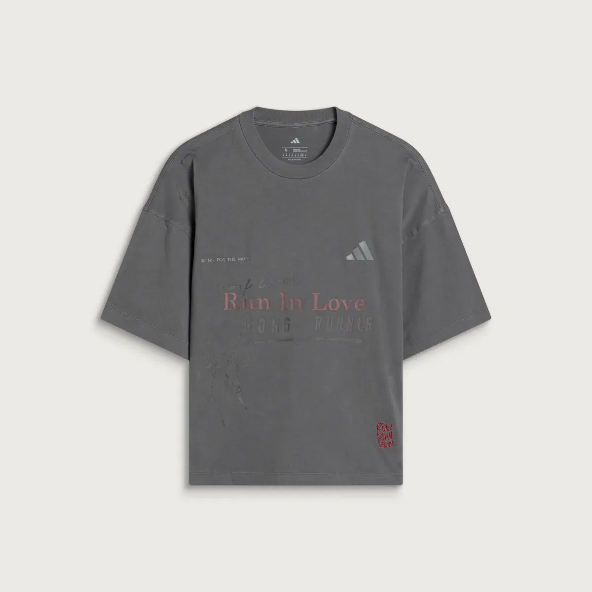 Футболка с принтом X Song for the Mute Adidas, Utility Grey