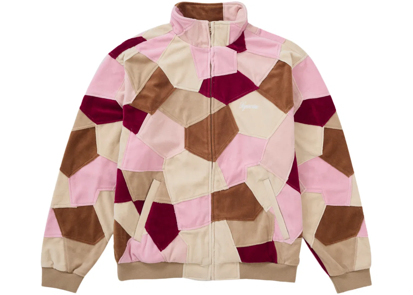 Мужская куртка с принтом Patchwork Velour Supreme, Tan