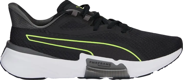 

Кроссовки Puma PWRFrame Black Lime Squeeze, черный
