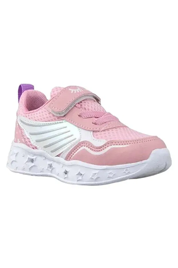 Детские кроссовки для девочек с подсветкой Pabuç Ailesi, Pink White