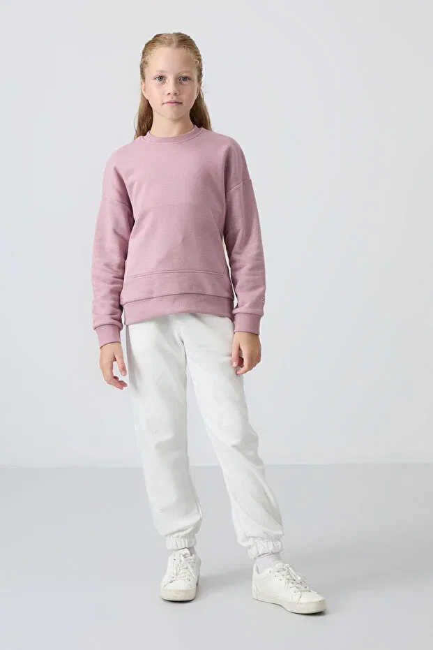 Детские свитшот для девочек с длинным рукавом Oversize 3-pack black-dusty rose-light blue Tommy Life, Black-Light Blue-Dried Rose — фото 4