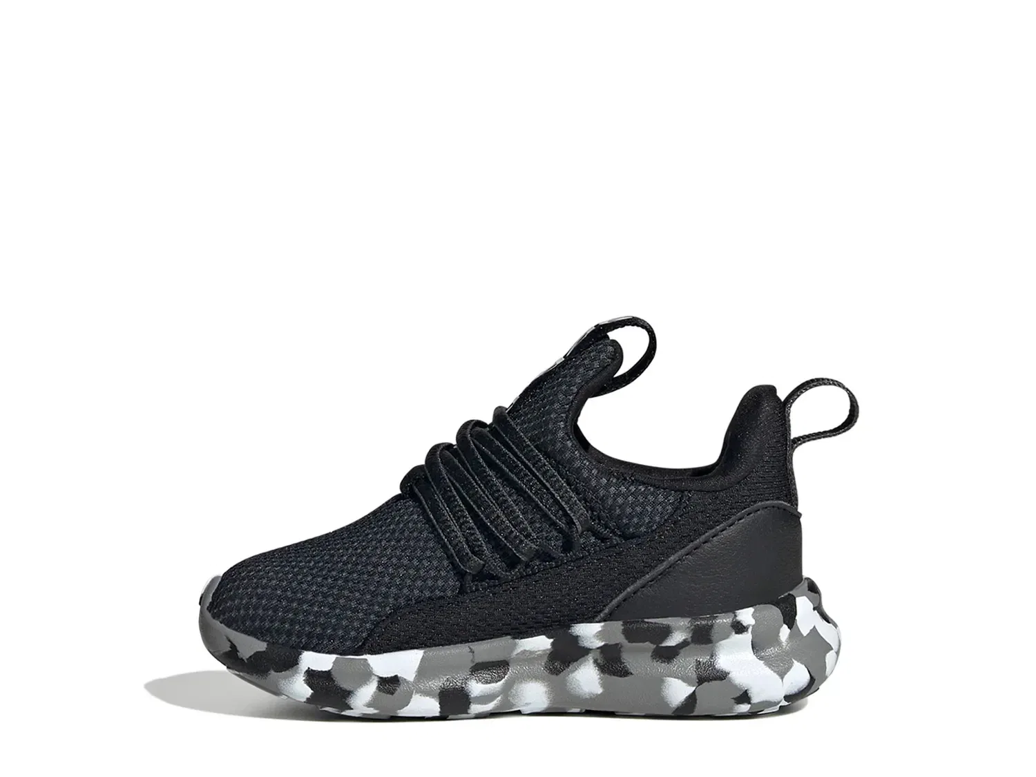 Кроссовки Lite Racer Adapt 7.0 для детей, adidas, черно-белый — фото 2