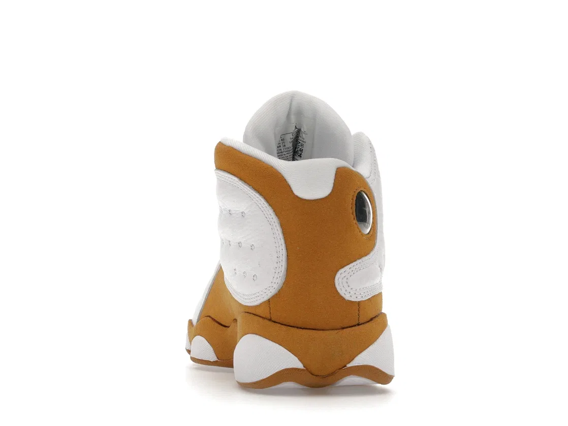 Детские кроссовки Lifestyle с синтетической замшей Jordan 13 Retro, White/Wheat — фото 4