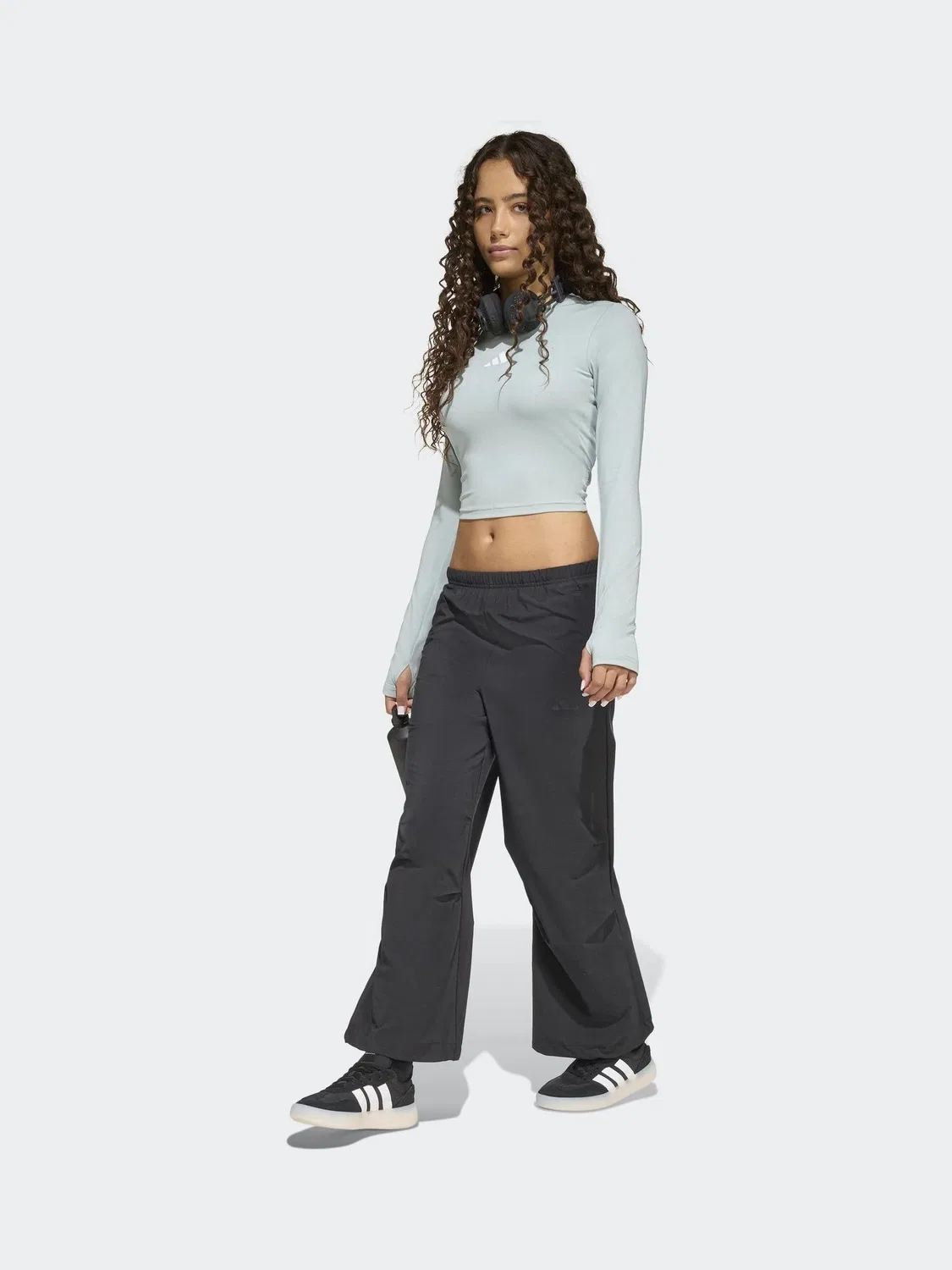 Футболка с длинным рукавом Techfit adidas, зеленый — фото 3