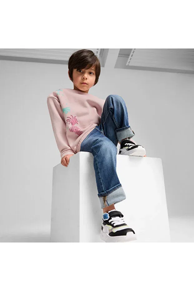 Детские свитшот для девочек хлопковый Puma, Pink — фото 4