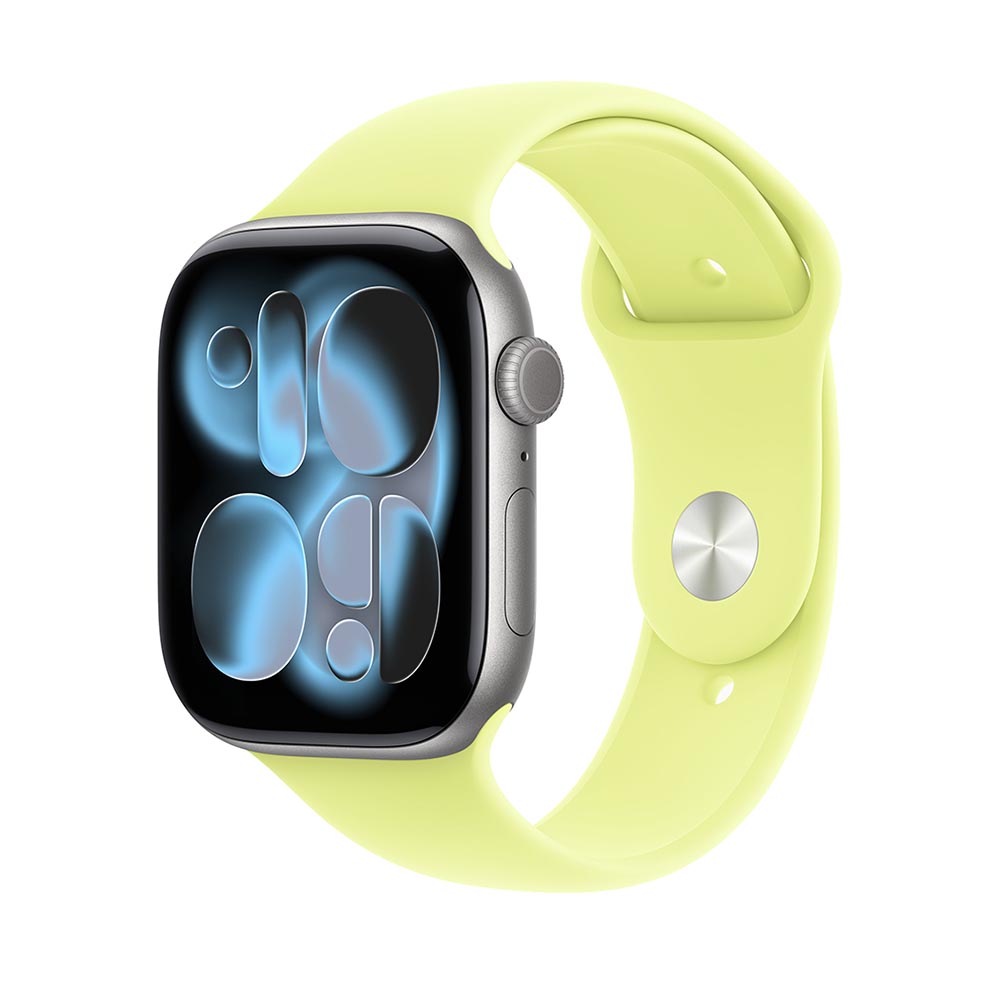 

Умные часы Apple Watch Series 11 (GPS), 42 мм, Space Gray Aluminum Case/Neon Yellow Sport Band - M/L, Серый, Умные часы Apple Watch Series 11 (GPS), 42 мм, Space Gray Aluminum Case/Neon Yellow Sport Band - M/L
