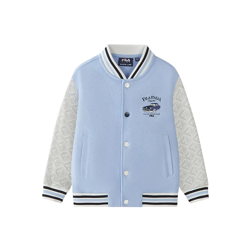 Детская куртка с воротником-поло Light Pale Blue FILA KIDS