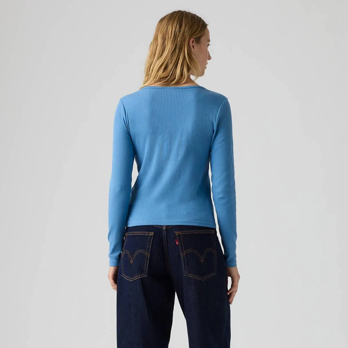 Рубашка с длинными рукавами на пуговицах от Austen Levi's, Parisian Blue - Blue — фото 4