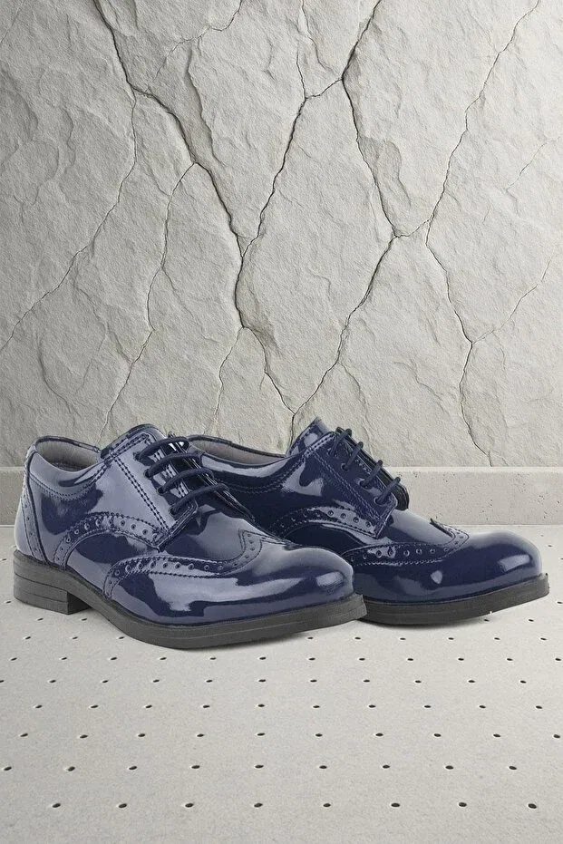 Детские туфли для мальчиков на шнуровке Titan Rakerplus, Navy Blue