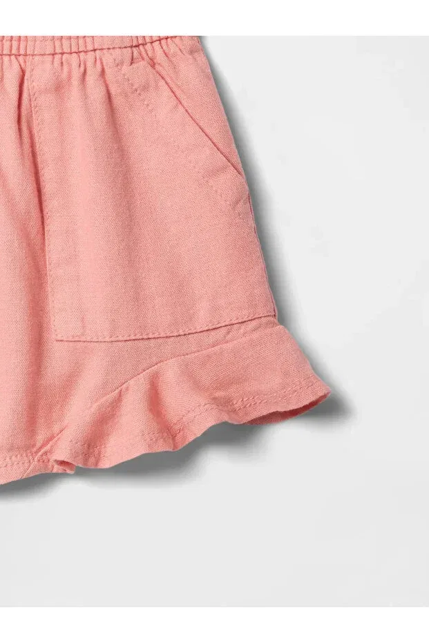 Детские шорты для девочек хлопковые Gap, Peach — фото 2