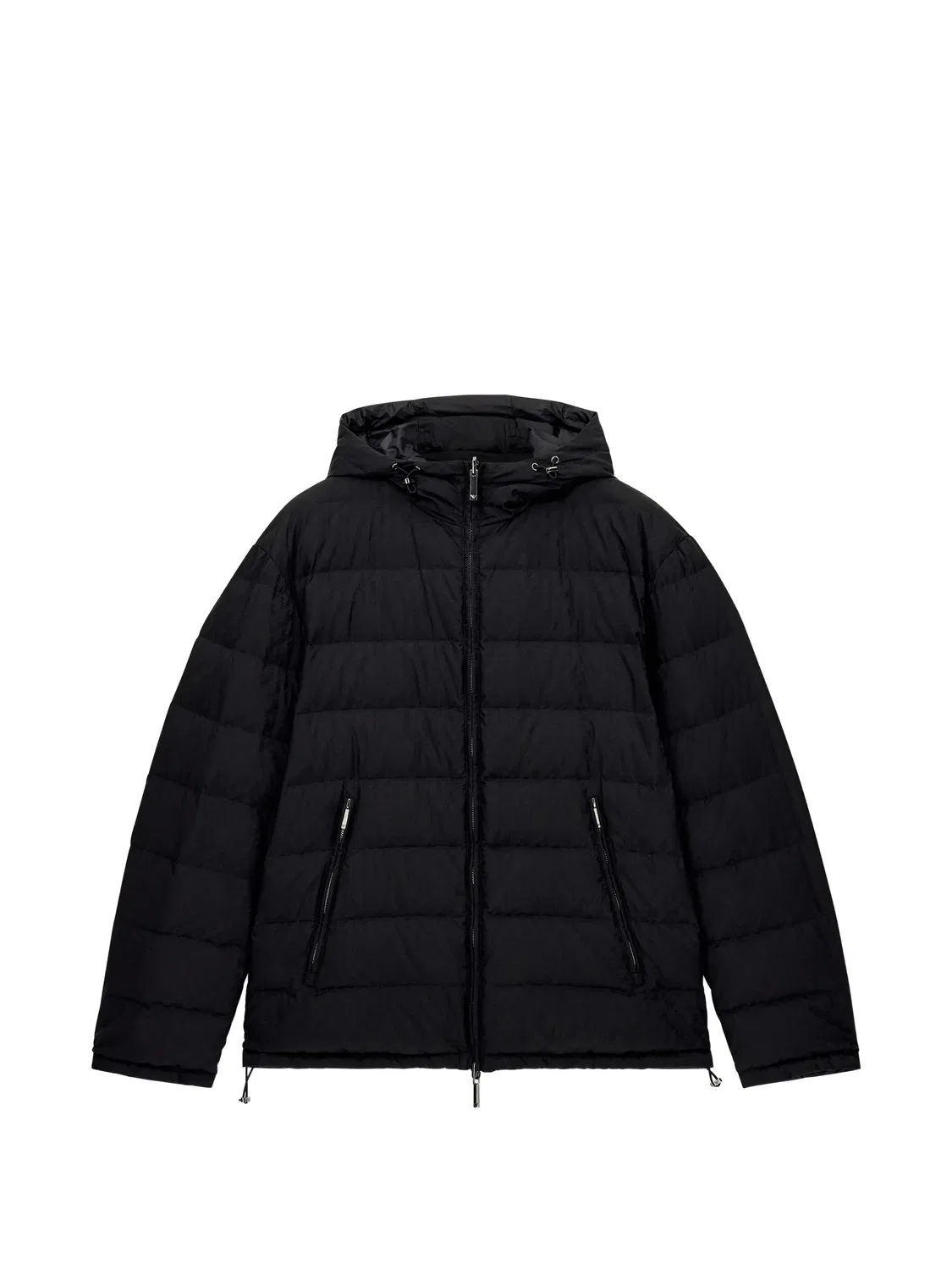Куртка-пуховик черного цвета Emporio Armani, черный