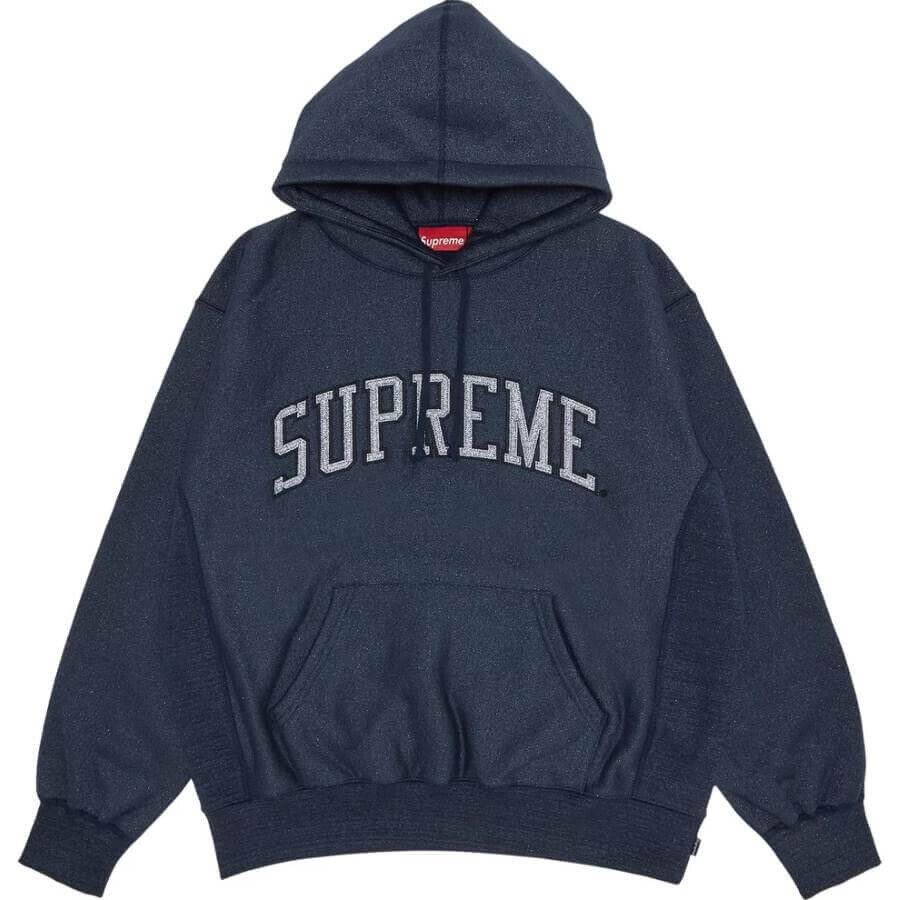 

Худи Supreme Glitter Arc, темно-синий