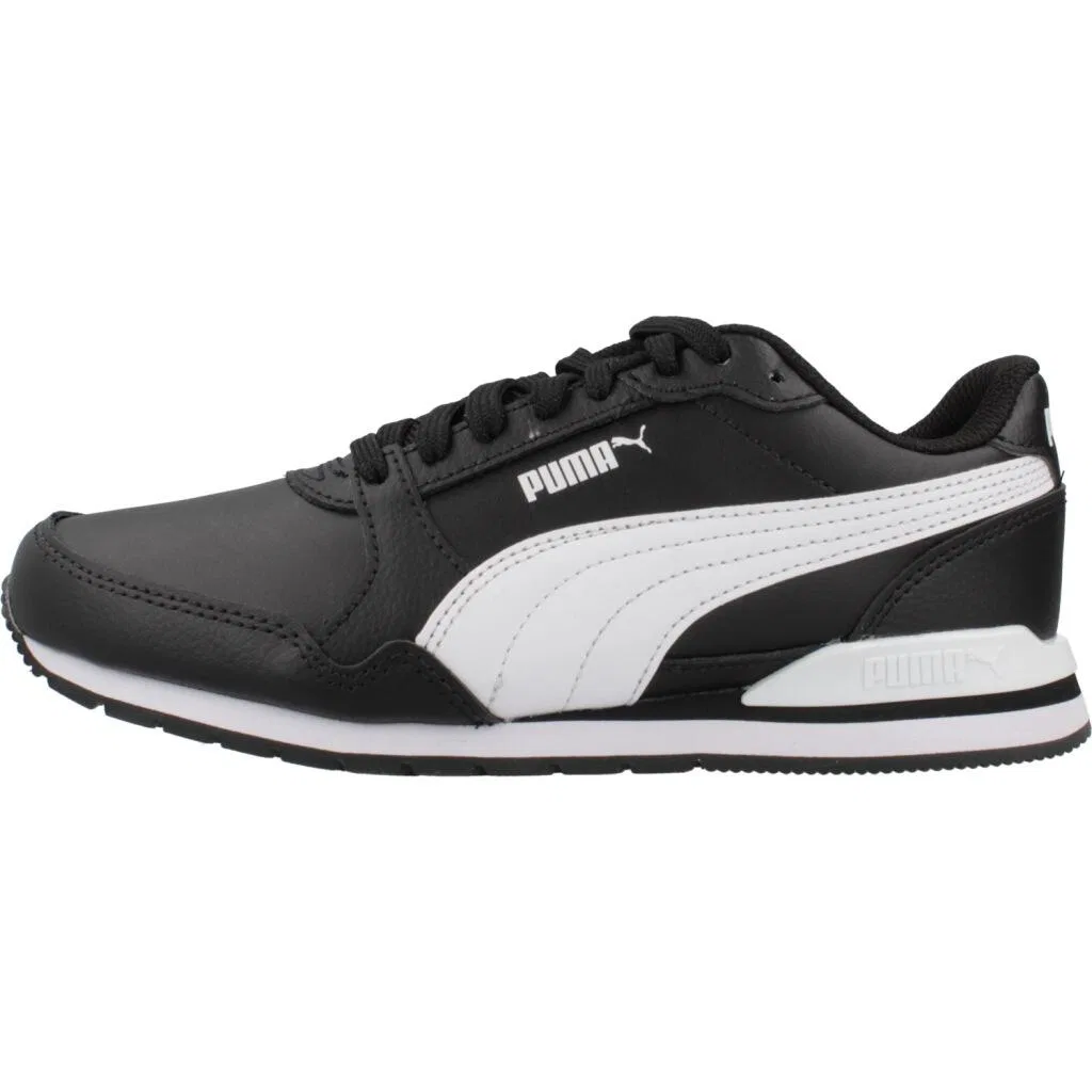 Детские кроссовки из натуральной кожи ST Runner V3 L JR Puma, Schwarz — фото 2