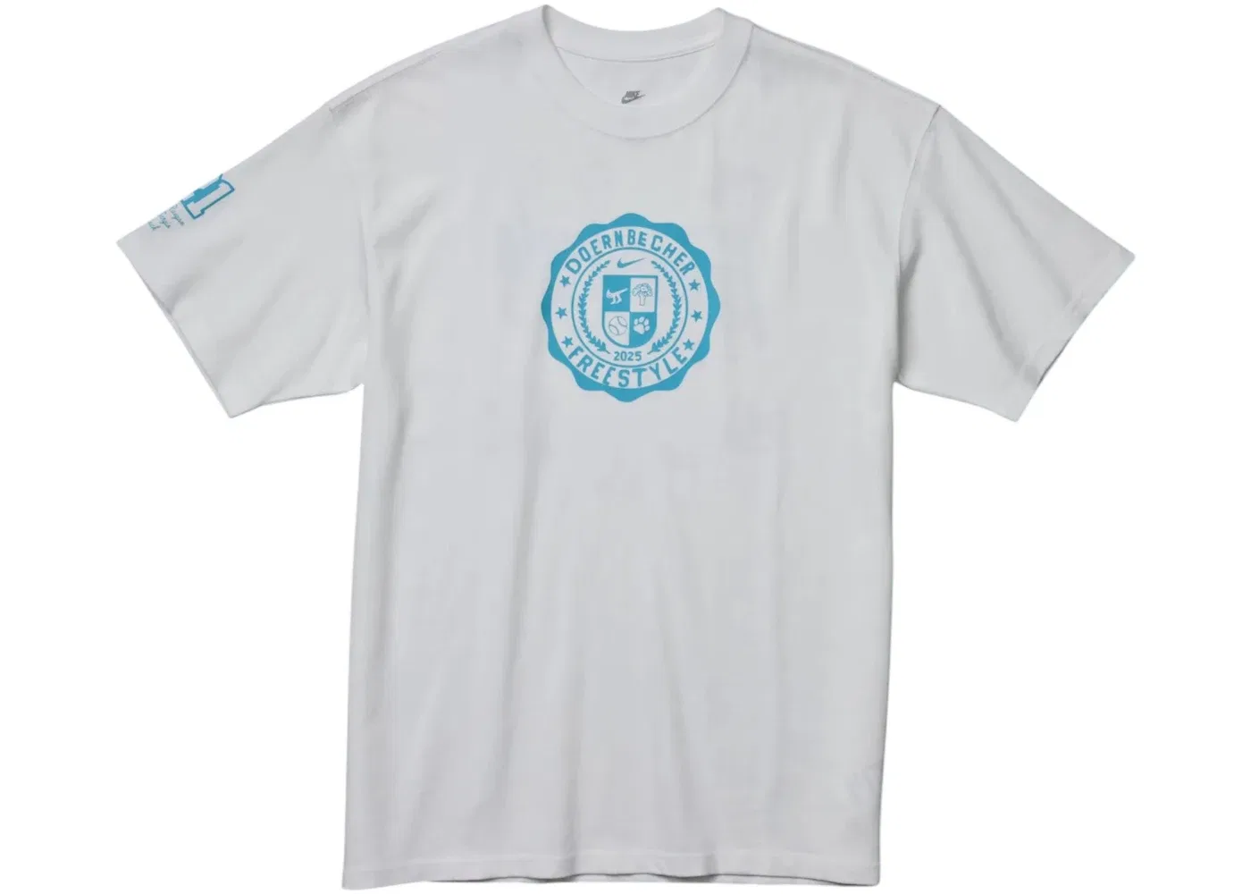 Детская футболка с принтом Nike Max90 x Doernbecher Freestyle Big Kids T-shirt, White