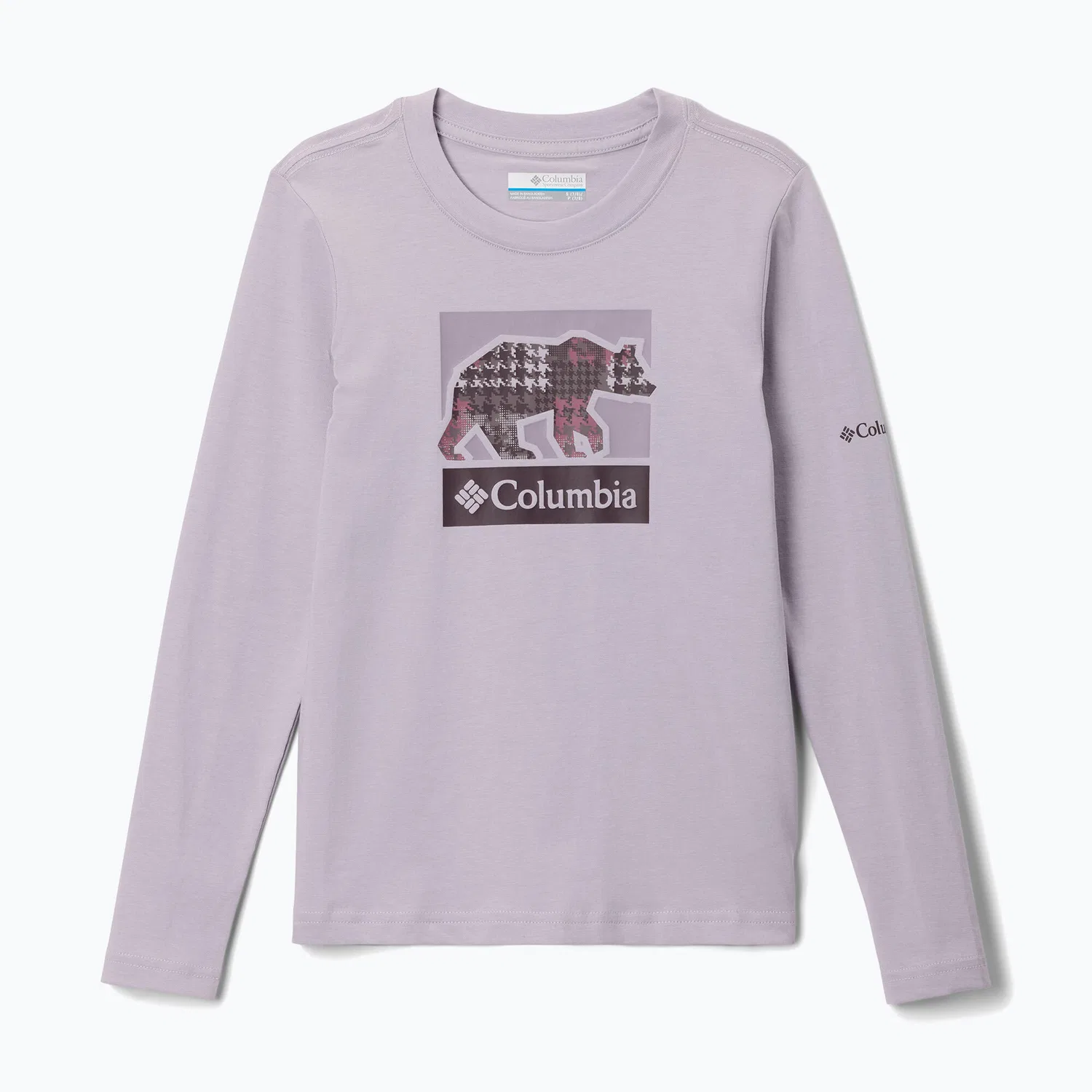 Детское лонгслив для треккинга Hazeldel Hill Graphic Tee Columbia, Violett