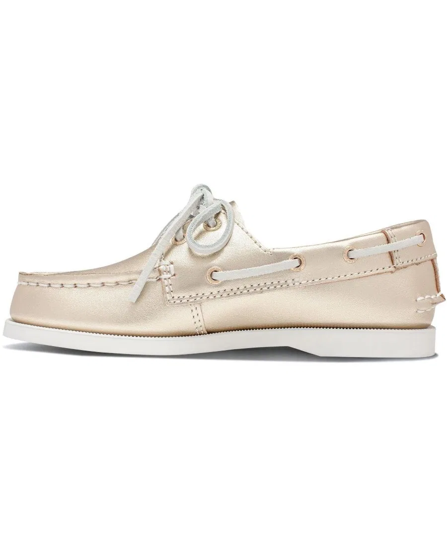 Классические ботинки Sperry Authentic Original Boat Shoe, Metallic Gold — фото 2