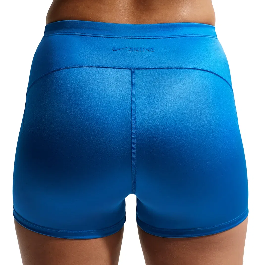 Женские шорты SKIMS Satin Shine Mid-Rise 2" Boyshorts with Drawcord 'Cobalt' Nike, Cobalt — фото 3