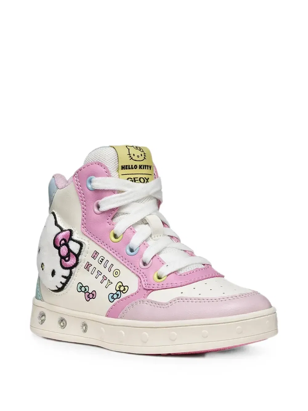Высокие кроссовки Skylin из коллаборации с Sanrio Geox Kids, белый