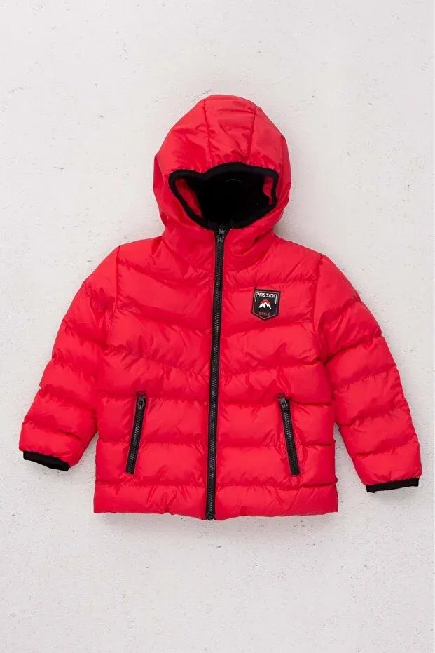 Детское пальто для девочек с капюшоном Wakawakakidsstore, Red
