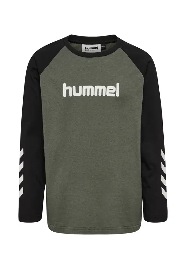 Унисекс - футболка с длинными рукавами Hummel, серый — фото 3
