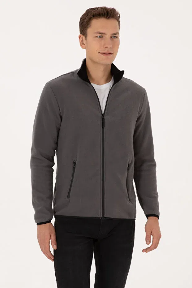 Мужской кардиган с длинным рукавом U.S. Polo Assn., Gray