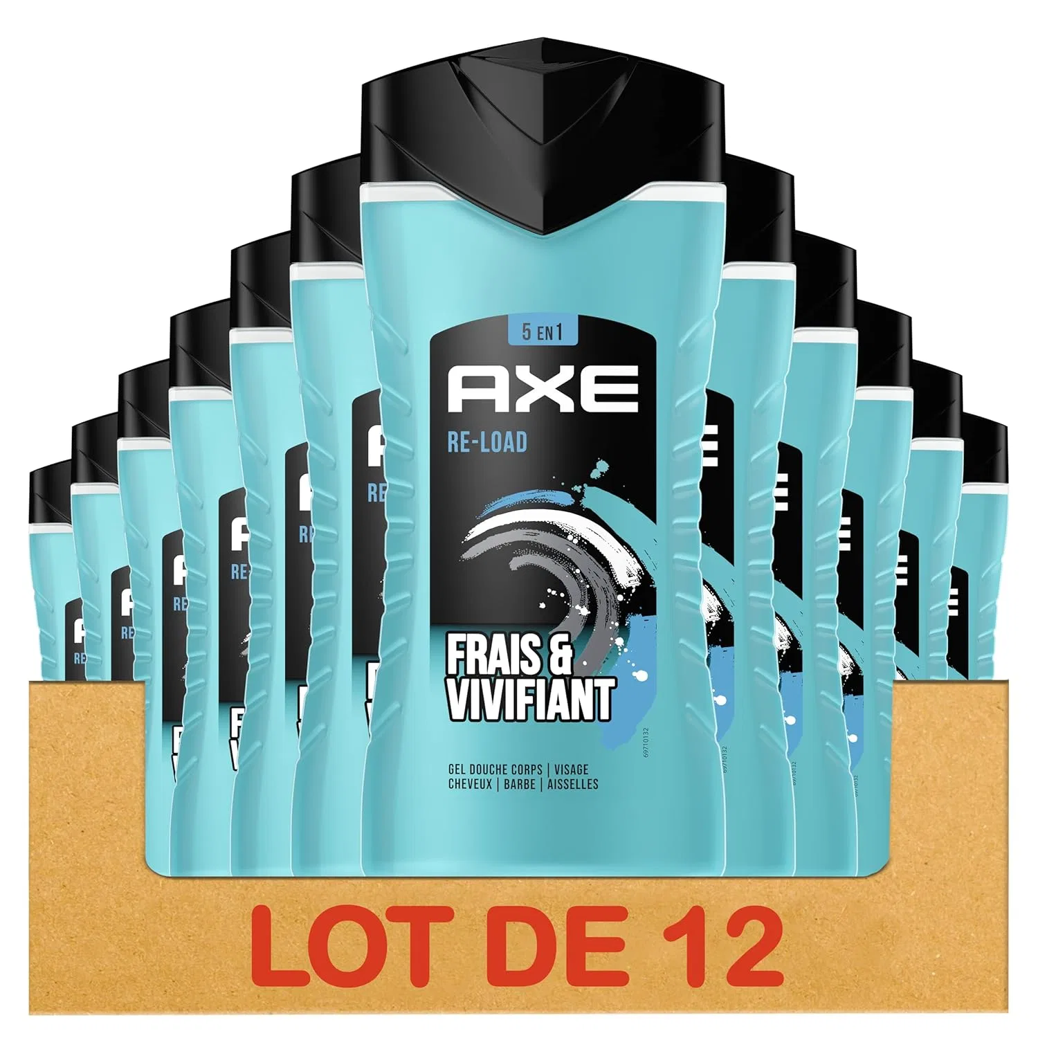 Гель для душа 5-в-1 Re-Load, AXE, 12 x 250 мл