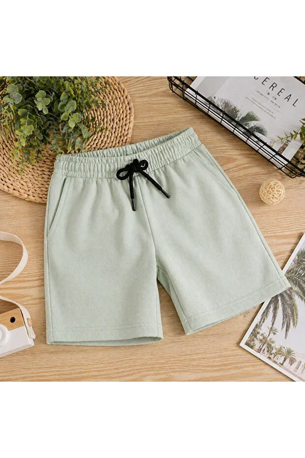Детские шорты для мальчиков хлопковые We&Me, Green — фото 2