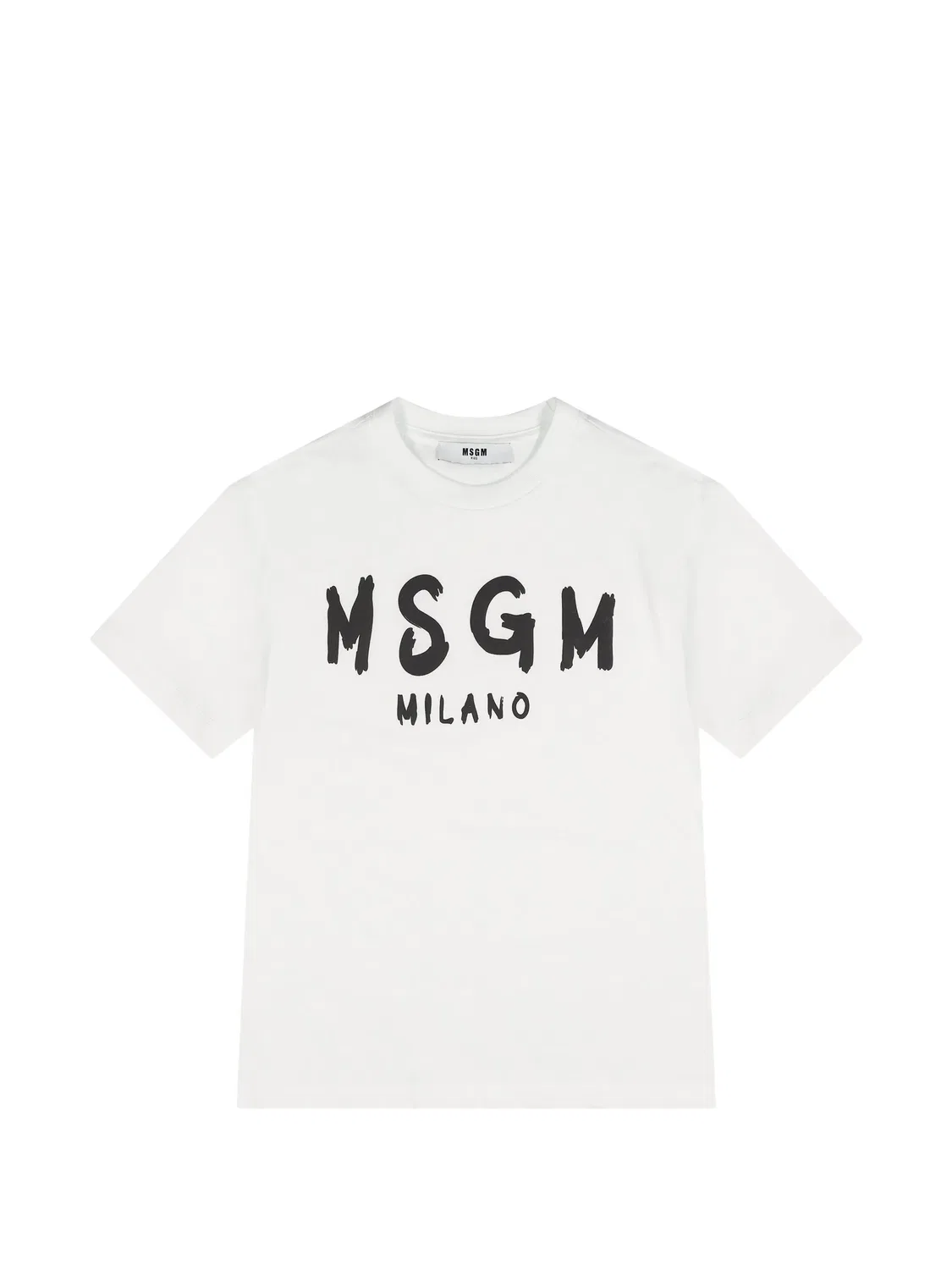 Футболка с логотипом белая MSGM, белый