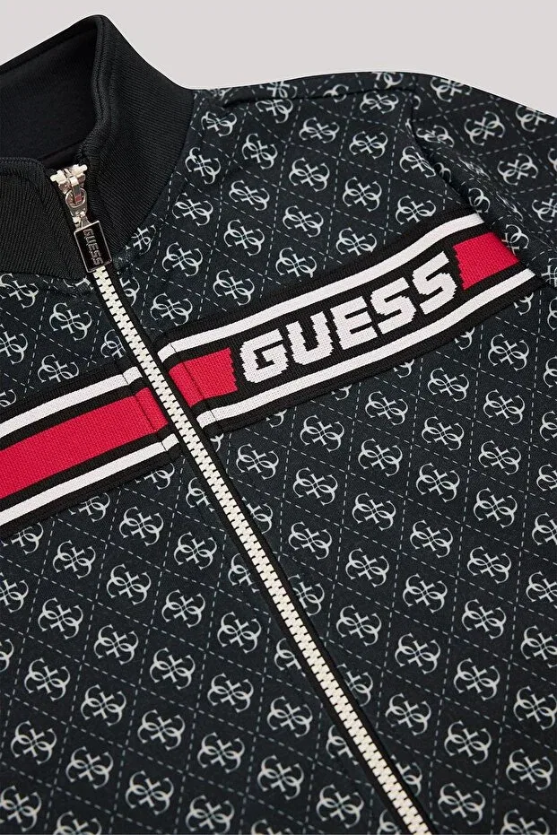 Детский спортивный костюм для мальчиков без принта Guess, Black — фото 3