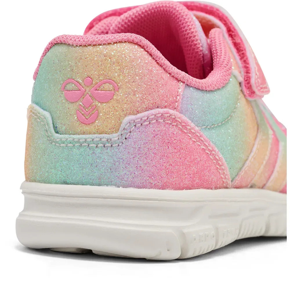 Детские кроссовки для девочек с блестками Crosslite Glitter 2.0 Hummel, Multicolor — фото 3