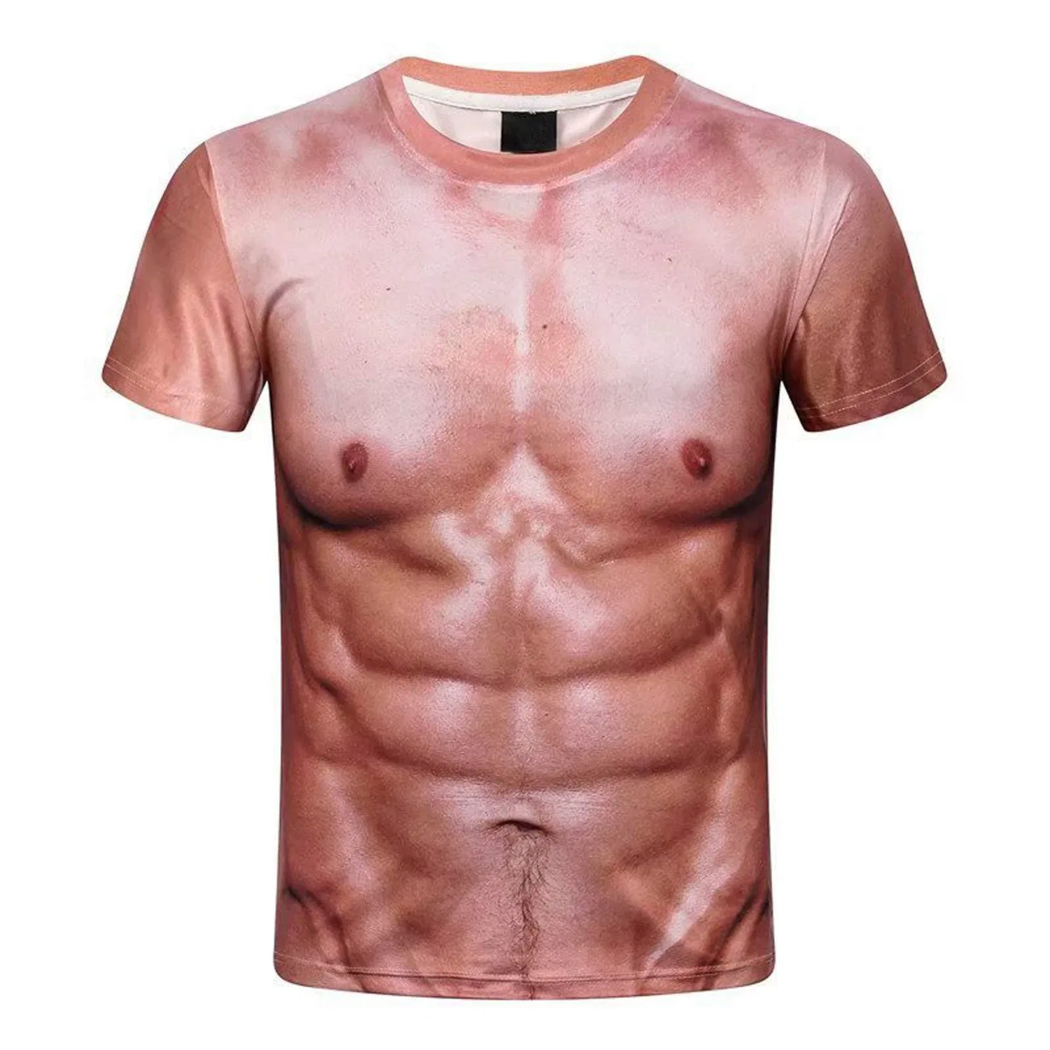Мужская футболка с принтом 3D Muscle Faux T-Shirt, Yellow
