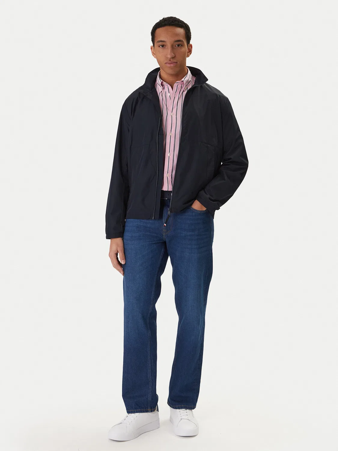 Мужская демисезонная куртка стандартного кроя Branded Tommy Hilfiger, темно-синий — фото 2