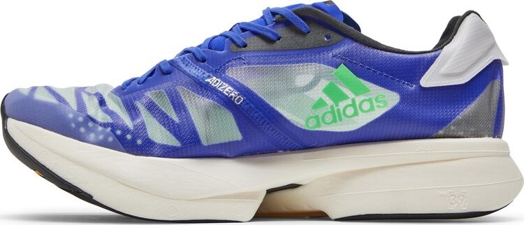 Кроссовки Adidas Adizero Adios Pro 2 'Sonic Ink Screaming Green', фиолетовый — фото 4