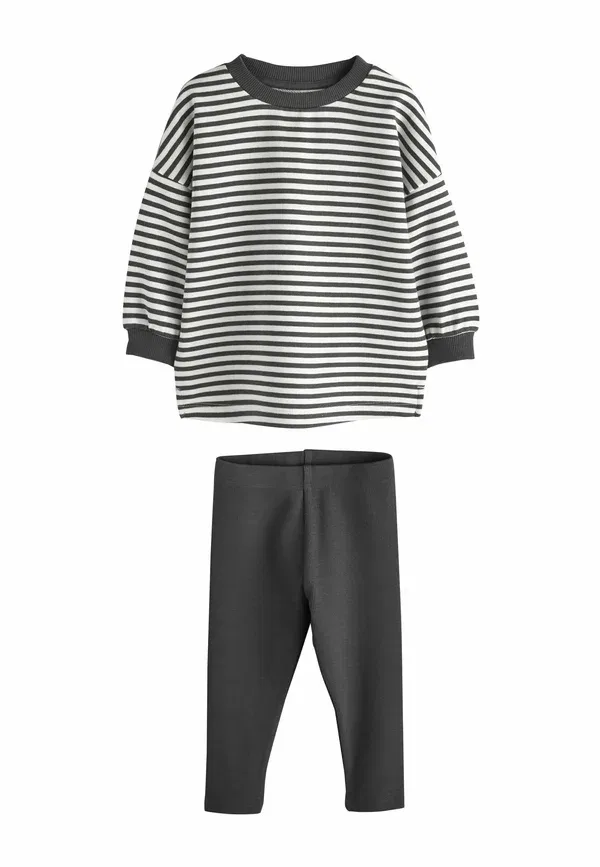 Комплект из топа и леггинсов, 3 предмета, хлопок, Crew Top and Legging Set 3 Pack, Next, Multi, мультиколор — фото 2